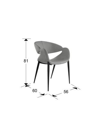 GIRO- SILLON GRIS CLARO-NEGRO